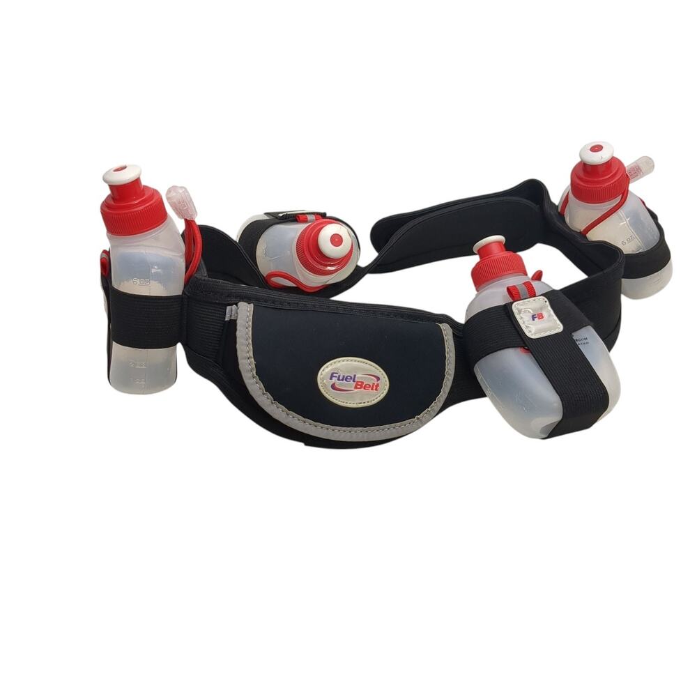 Fuel Belt 4 Bottles 8 oz Running & Hiking Size Medium Marathon Triathlon
